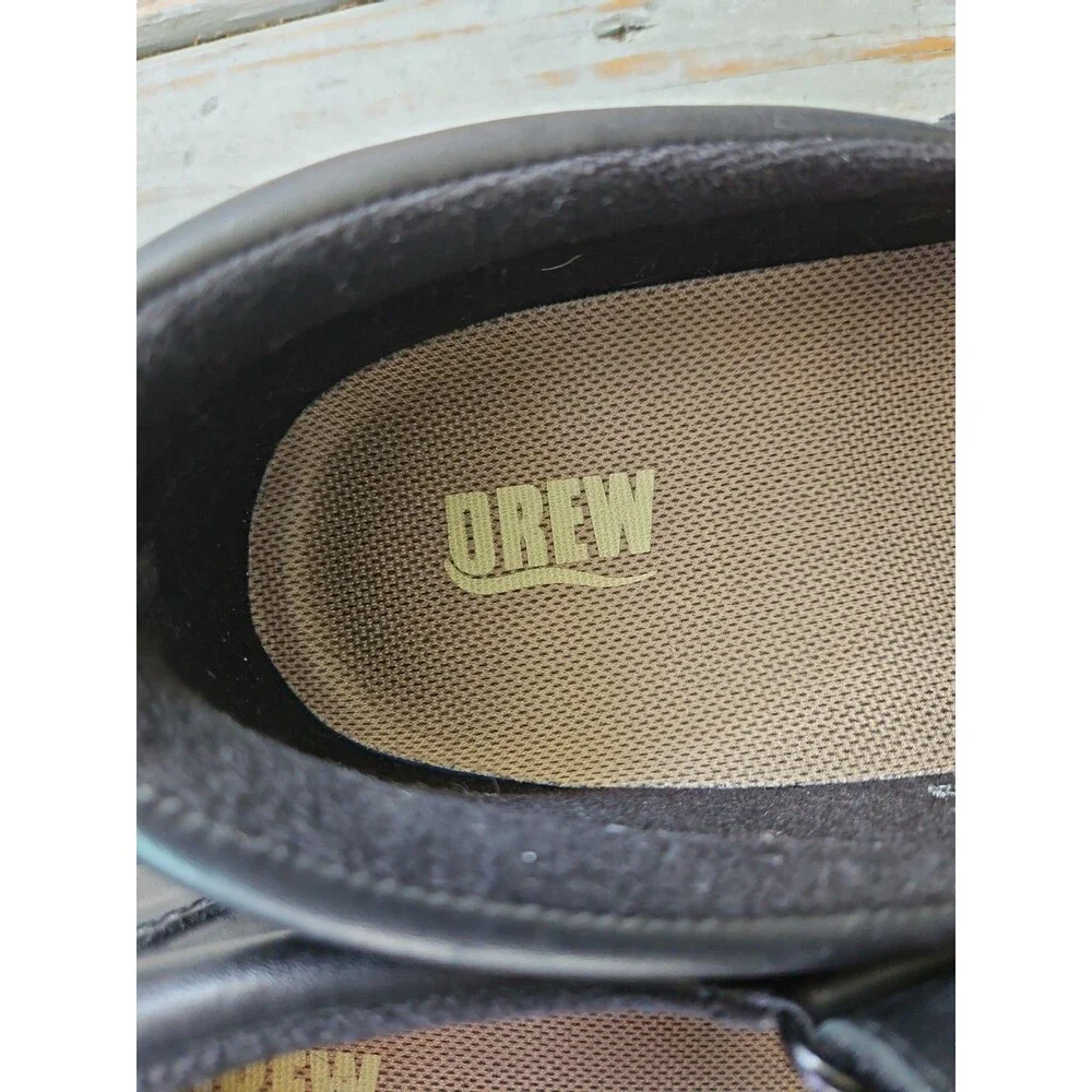 DREW Black Mary Jane Magnolia  Comfort Leather Stretch Ortho Shoes Sz 11.5